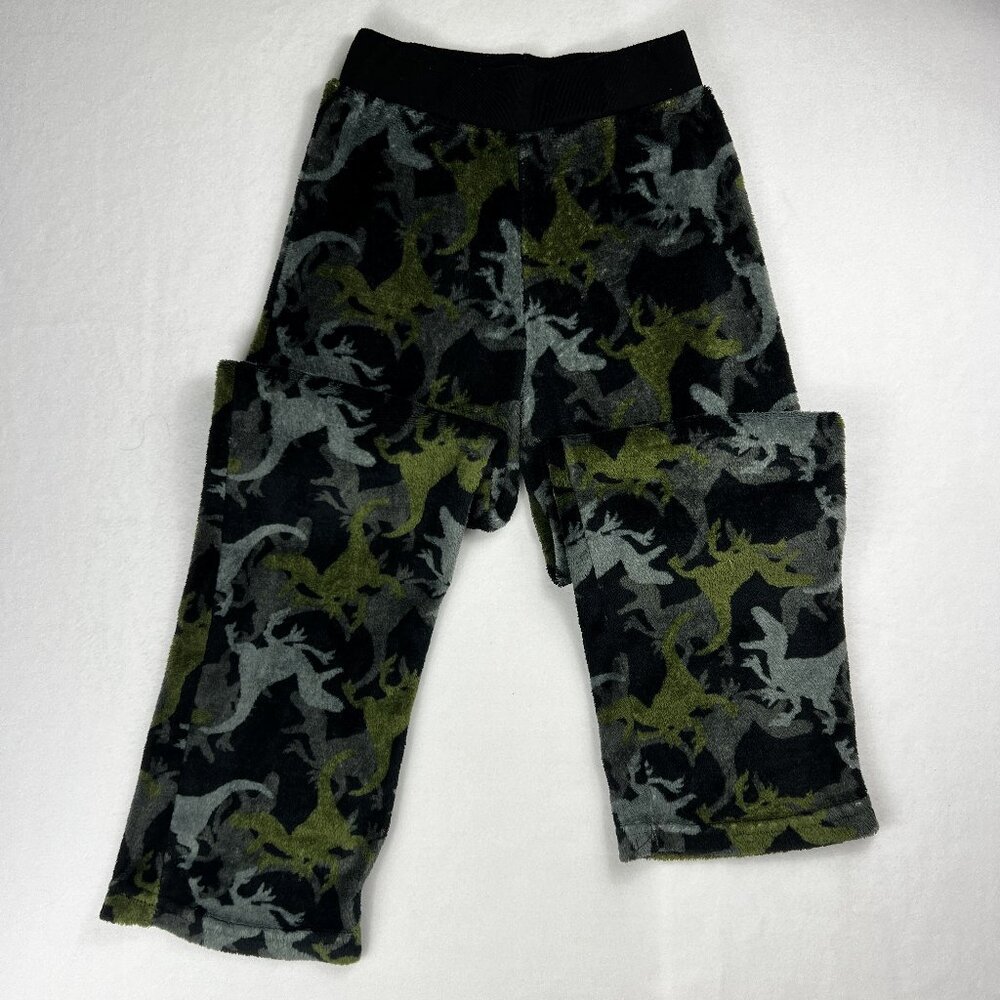 Boys Fleece Dinosaur Graphic Pajama Bottoms